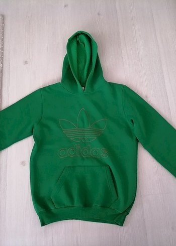 Adidas Erkek Yeşil Kapüşonlu Sweatshirt