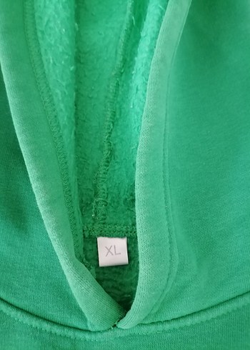 m Beden yeşil Renk Erkek Yeşil Kapüşonlu Sweatshirt