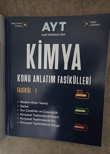 AYT Kimya Konu Anlatım Fasikülleri 2 Fasikül Avantaj YKS