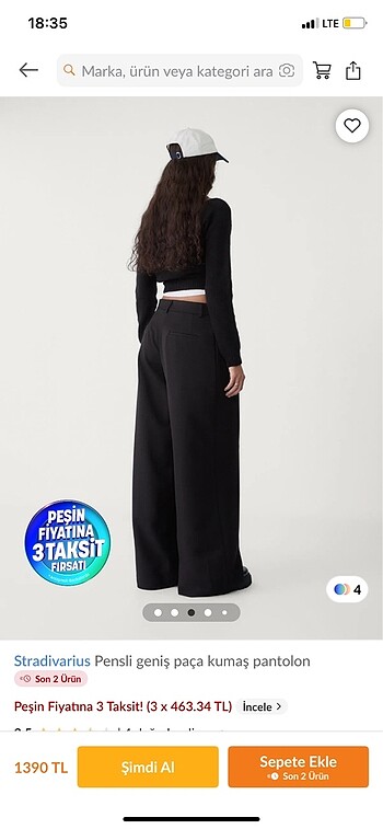 Stradivarius Stradivarius yazlık ince kumaş pantolon