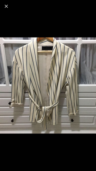 m Beden beyaz Renk Zara blazer ceket 
