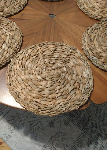 Bohem Tarzı Kahverengi Hasır Amerikan Servisi - Görsel 2