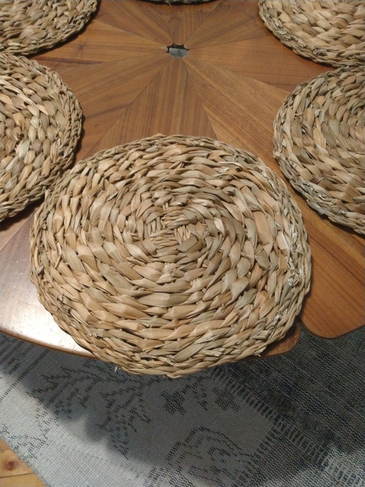 Bohem Tarzı Kahverengi Hasır Amerikan Servisi - Görsel 2