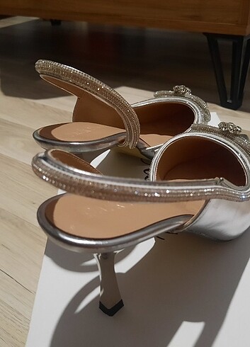 Diğer park moda abiye gümüş ayakkabı