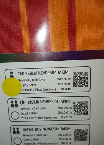 Diğer Galatasaraylı Tek Kişilik Nevresim Takımı