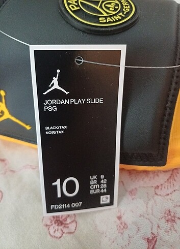 44 Beden turuncu Renk Nike Jordan Play Slide Erkek Terlik 