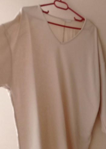 xl Beden Bej V Yaka rahat Tunik