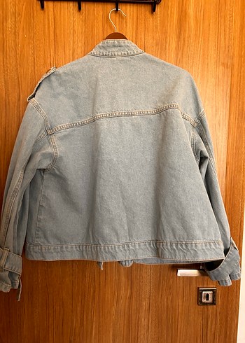 38 Beden Defacto Kadın Açık Mavi Düğmeli Denim Ceket