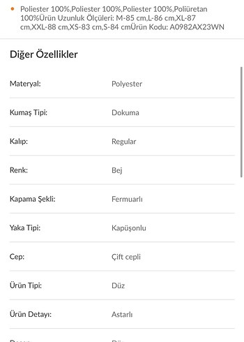 Defacto Bej Su Geçirmez Kapüşonlu Yağmurluk - Görsel 4