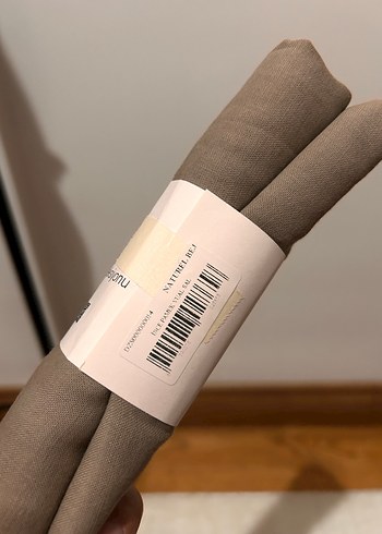 Bej Pamuklu Kadın Şal 85x200 cm - Görsel 2