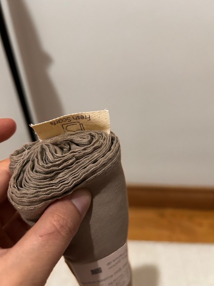 Bej Pamuklu Kadın Şal 85x200 cm - Görsel 3