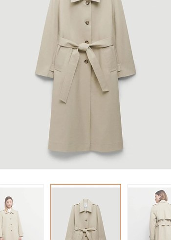 Bej Midi Kadın Trençkot - Görsel 2