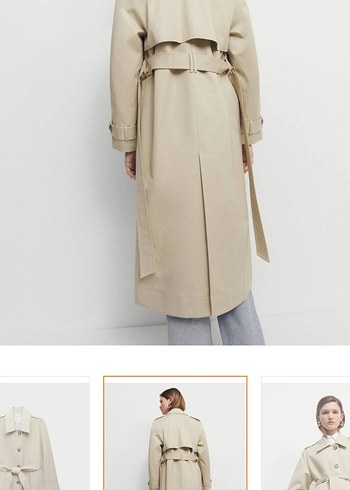 Bej Midi Kadın Trençkot - Görsel 3