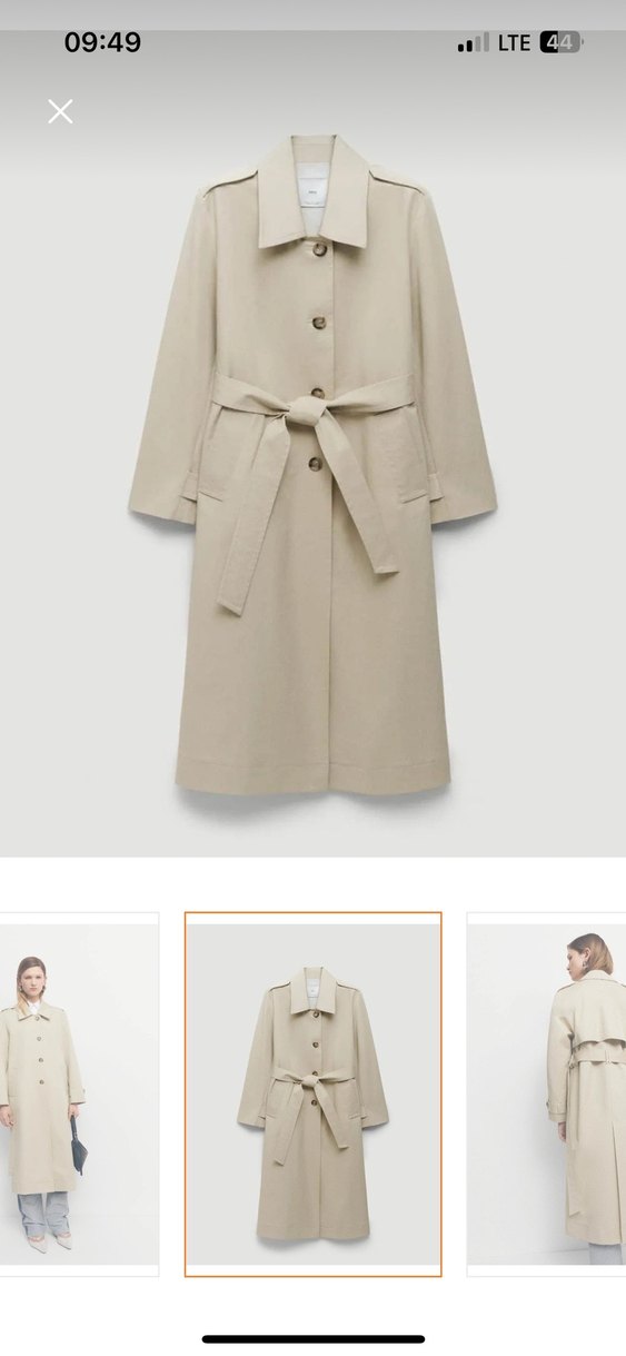 Bej Midi Kadın Trençkot - Görsel 2