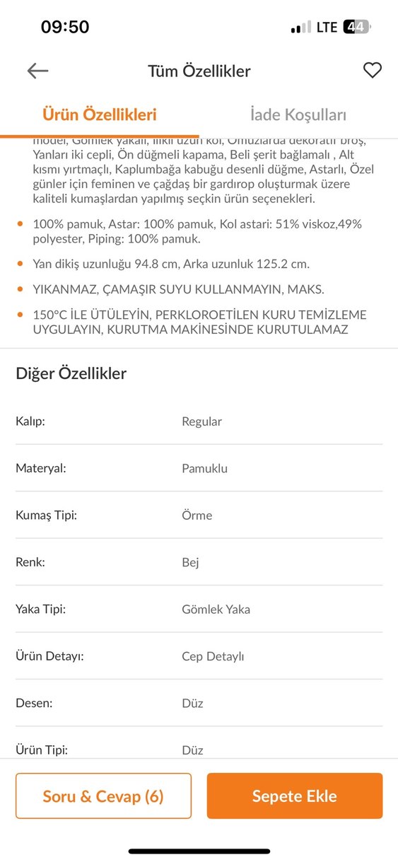 Bej Midi Kadın Trençkot - Görsel 4