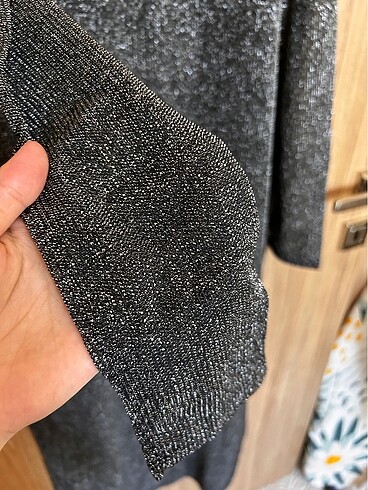 H&M Hm polyester ışıltılı elbise