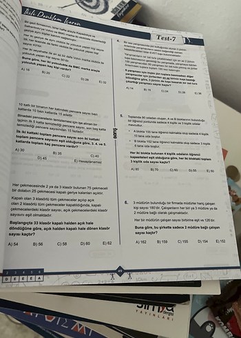 Barış Yayınları Matematik Problemleri Fasikülü