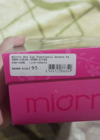 diğer Beden Miorre Krem Puantiyeli Sütyen-Külot Takım