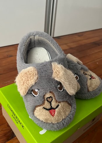 Gri Çocuk Peluş Ev Terliği - Görsel 3