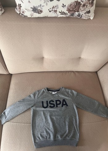 USPA POLO Gri Erkek Çocuk Sweatshirt - Görsel 3