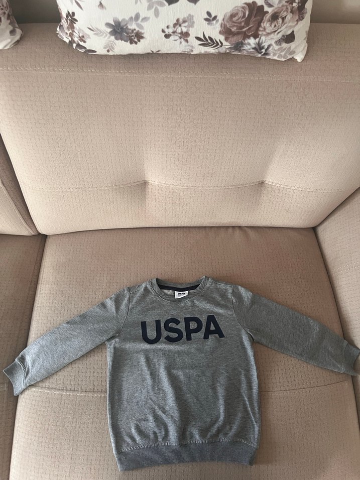 USPA POLO Gri Erkek Çocuk Sweatshirt - Görsel 3