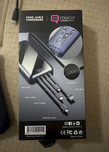 IN TOUCH Prime 10000mAh Powerbank - Görsel 4