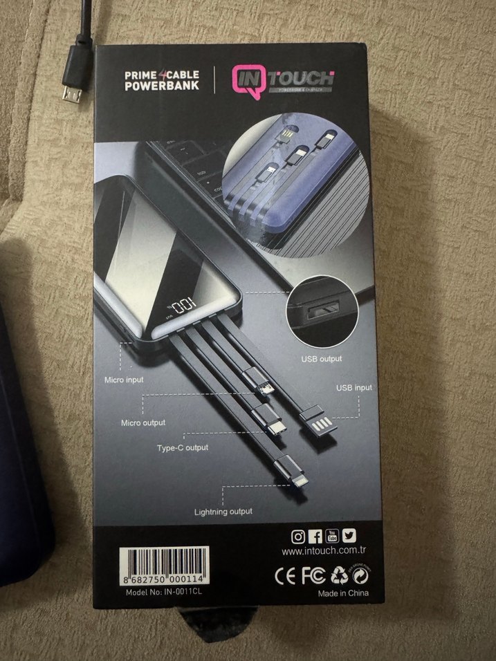 IN TOUCH Prime 10000mAh Powerbank - Görsel 4