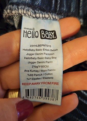18-24 Ay Beden lacivert Renk Erkek Çocuk Kot Pantolon