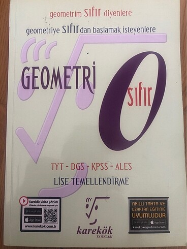 karekök yayınları geometri 0