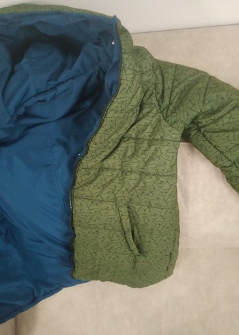 LCW Kids Erkek Çocuk Haki Kapüşonlu Kaban - Görsel 4