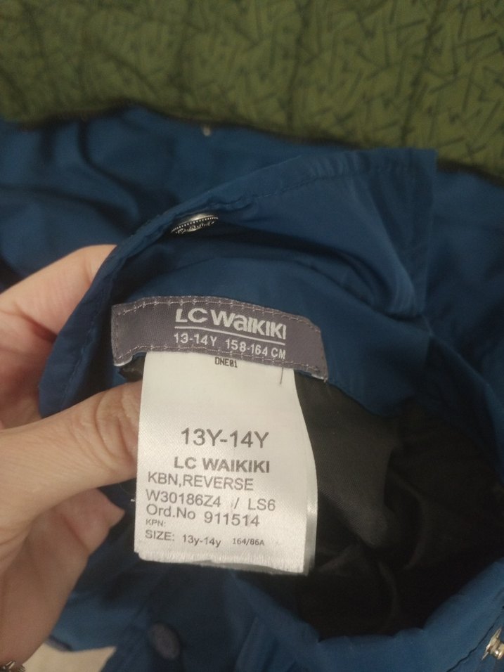 LCW Kids Erkek Çocuk Haki Kapüşonlu Kaban - Görsel 5