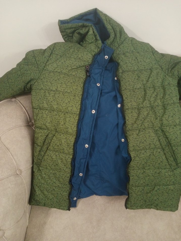 LCW Kids Erkek Çocuk Haki Kapüşonlu Kaban - Görsel 2