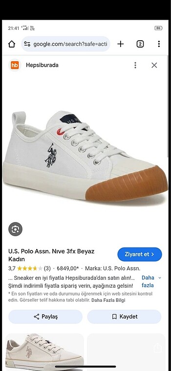 U.S. Polo Assn. Kadın Ayakkabı