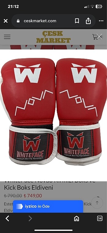 Boks Muay thai eldiveni