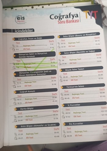  TYT Coğrafya Soru Bankası - eis Yayınları