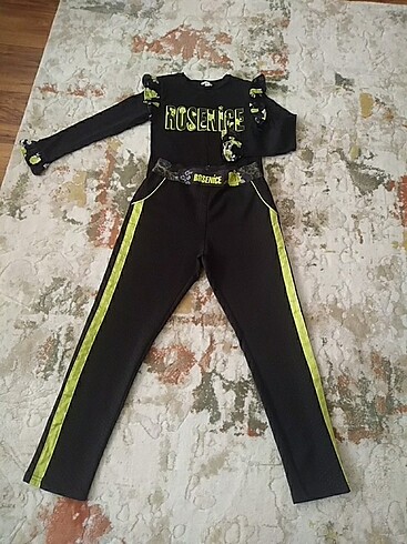 Panço Kız çocuk 9_10 yaş body ve pantolon takım