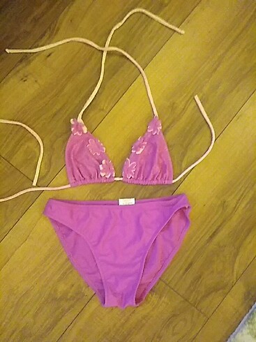 9 Yaş Beden pembe Renk Kız çocuk bikini pembe 9_10 yaş