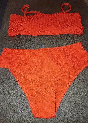 Turuncu Straplez Bikini Takımı - Görsel 5