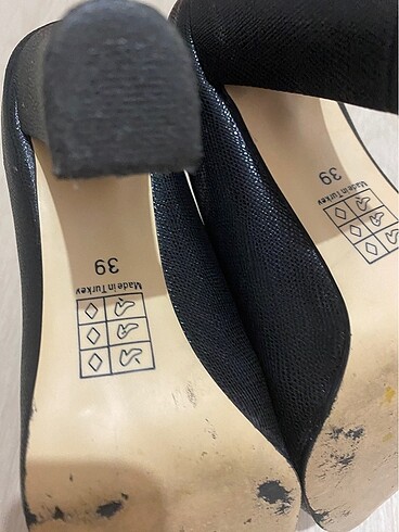 38,5 Beden Stiletto siyah