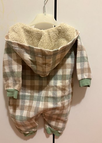 Düğmeli Ekose Bebek Tulum - Görsel 2