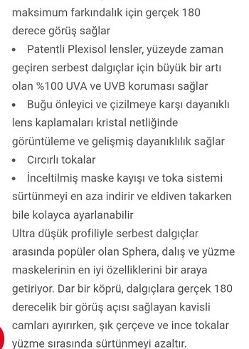 Aqua Lung Sphera Dalış Gözlüğü - Görsel 9