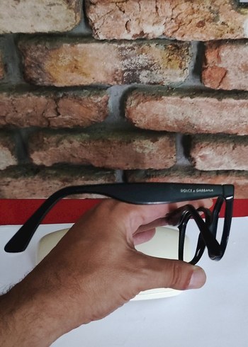 Beden kırmızı Renk D&G Kadın Siyah Minimalist Gözlük