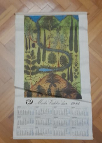 Vakko 1984 Tarihli Kumaş Takvim - Görsel 2