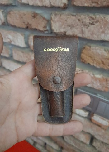 Goodyear Vintage Deri Kılıf Anahtarlik