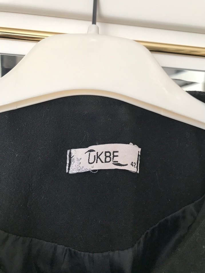 Düğmeli Siyah Uzun  Kaban - Görsel 4