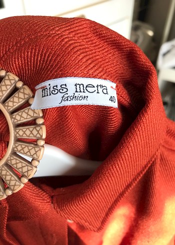 Kadın Kahverengi Uzun Keten Elbise - Görsel 3