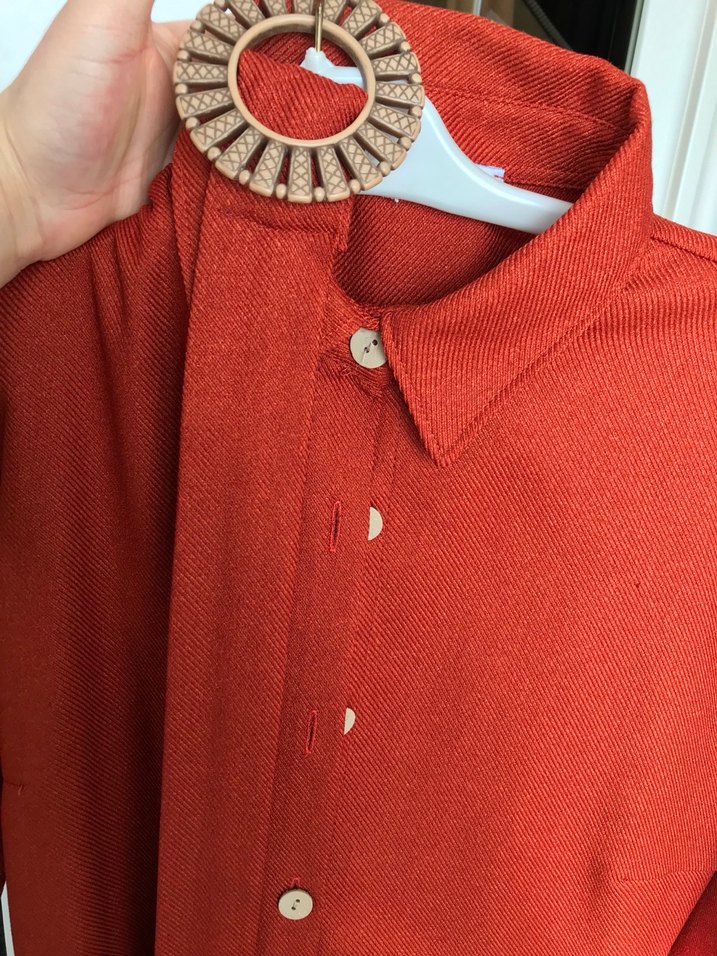 Kadın Kahverengi Uzun Keten Elbise - Görsel 5