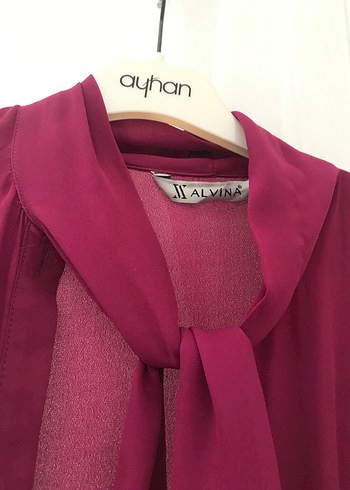 Bordo Uzun Kollu Uzun Kadın Tunik - Görsel 2