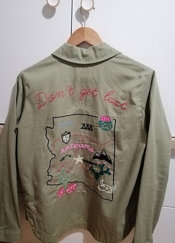 H&M H&M Haki İşlemeli Ceket 