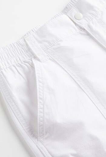34 Beden beyaz Renk H&m kanvas kargo pantolon